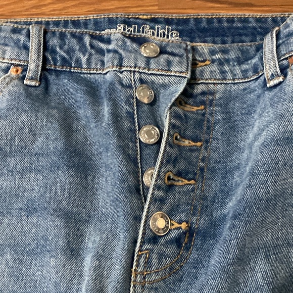 Wild Fable distressed jeans! High rise straight ankle size 14 - Picture 5 of 8